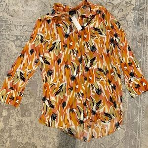 Vici Womens XL Long Sleeve Button Up Tunic Dress